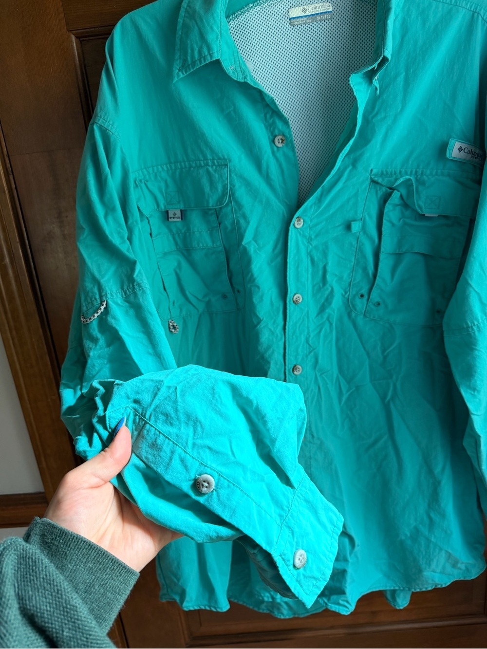 Columbia PFG Bahama Long-Sleeve Button-Down Fishing Shirt - Picture 5 of 7